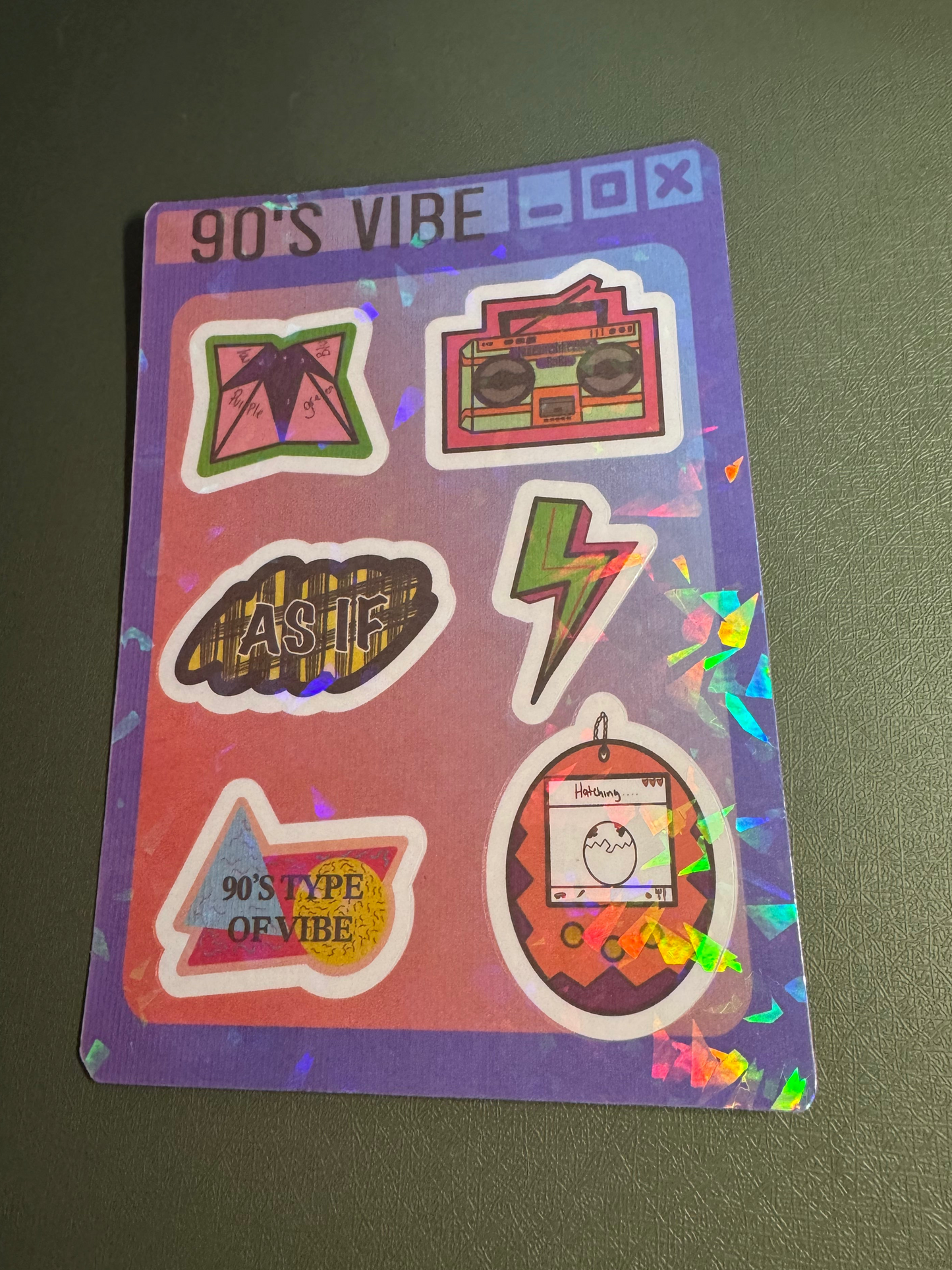 90's Themed Sticker sheet